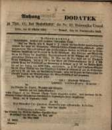Dodatek do Nr. 41. Dziennika Urzęd. Poznań, 11 . Pażdziernika 1853