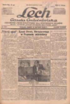 Lech.Gazeta Gnieźnieńska: codzienne pismo polityczne dla wszystkich stan&oacute;w. Dodatki: tygodniowy "Lechita" i powieściowy oraz dwutygodnik "Leszek" 1938.08.13 R.38 Nr184