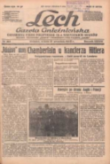 Lech.Gazeta Gnieźnieńska: codzienne pismo polityczne dla wszystkich stan&oacute;w. Dodatki: tygodniowy "Lechita" i powieściowy oraz dwutygodnik "Leszek" 1938.09.17 R.38 Nr213