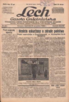 Lech.Gazeta Gnieźnieńska: codzienne pismo polityczne dla wszystkich stan&oacute;w. Dodatki: tygodniowy "Lechita" i powieściowy oraz dwutygodnik "Leszek" 1938.09.18 R.38 Nr214