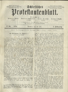 Schlesisches Protestantenblatt. 1875.07.24 Jg.5 No30
