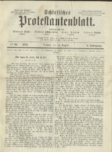 Schlesisches Protestantenblatt. 1875.08.21 Jg.5 No34