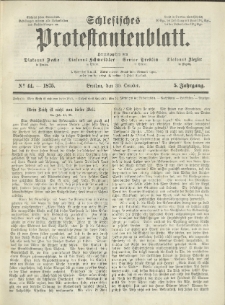 Schlesisches Protestantenblatt. 1875.10.30 Jg.5 No44