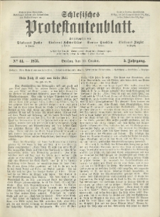 Schlesisches Protestantenblatt. 1875.10.30 Jg.5 No44