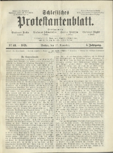 Schlesisches Protestantenblatt. 1875.11.27 Jg.5 No48