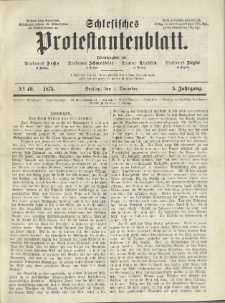 Schlesisches Protestantenblatt. 1875.12.04 Jg.5 No49
