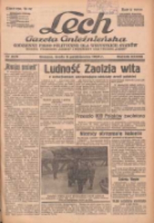 Lech.Gazeta Gnieźnieńska: codzienne pismo polityczne dla wszystkich stan&oacute;w. Dodatki: tygodniowy "Lechita" i powieściowy oraz dwutygodnik "Leszek" 1938.10.05 R.38 Nr228