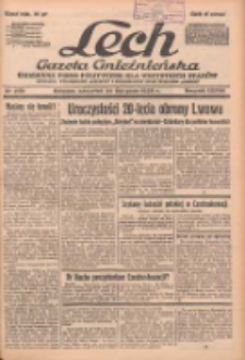 Lech.Gazeta Gnieźnieńska: codzienne pismo polityczne dla wszystkich stan&oacute;w. Dodatki: tygodniowy "Lechita" i powieściowy oraz dwutygodnik "Leszek" 1938.11.24 R.38 Nr269