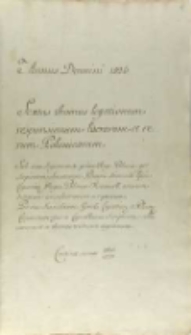 List króla Zygmunta I do senatorów, Kraków, w dniu św. Łukasza 1525