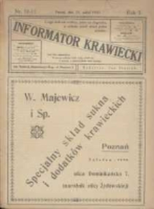 Informator Krawiecki: organ wychodzący z Pierwszej Polskiej Akademji Kroju i M&oacute;d w Poznaniu 1922.03.25 R.1 Nr10/11