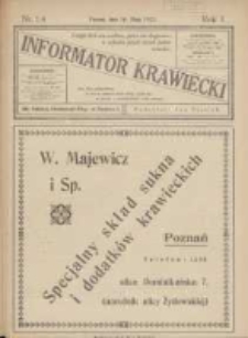 Informator Krawiecki: organ wychodzący z Pierwszej Polskiej Akademji Kroju i M&oacute;d w Poznaniu 1922.05.10 R.1 Nr14