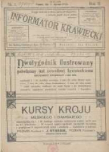 Informator Krawiecki: dwutygodnik ilustrowany poświęcony jest zawodowi krawieckiemu 1923.01.01 R.2 Nr1
