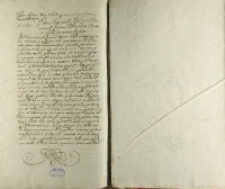 List Piotra Tomickiego do Jana Dantyszka posła u cesarza