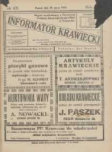 Informator Krawiecki: organ wychodzący z Pierwszej Polskiej Akademji Kroju i M&oacute;d w Poznaniu 1924.03.29 R.3 Nr4/5