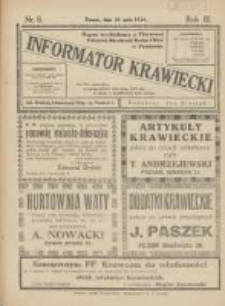 Informator Krawiecki: organ wychodzący z Pierwszej Polskiej Akademji Kroju i M&oacute;d w Poznaniu 1924.05.20 R.3 Nr8