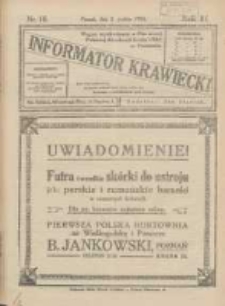 Informator Krawiecki: organ wychodzący z Pierwszej Polskiej Akademji Kroju i M&oacute;d w Poznaniu 1924.12.02 R.3 Nr18