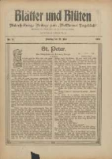 Blätter und Blüten: unterhaltungs-Beilage zum "Wollsteiner Tageblatt" 1909.05.23 Nr21
