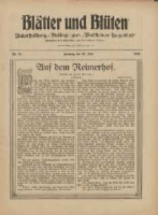 Blätter und Blüten: unterhaltungs-Beilage zum "Wollsteiner Tageblatt" 1909.06.20 Nr25