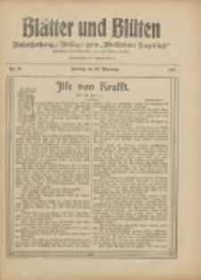 Blätter und Blüten: unterhaltungs-Beilage zum "Wollsteiner Tageblatt" 1909.11.28 Nr47