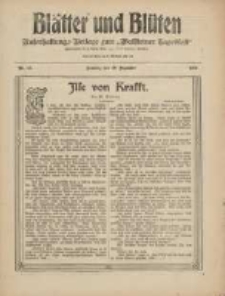 Blätter und Blüten: unterhaltungs-Beilage zum "Wollsteiner Tageblatt" 1909.12.12 Nr49