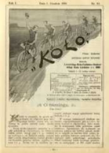 Koło: pismo fachowe poświęcone sportowi kołowemu: organ Lwowskiego Klubu Cyklistów i Krakowskiego Klubu Cyklistów z r.1892 1895.12.01 R.1 Nr19