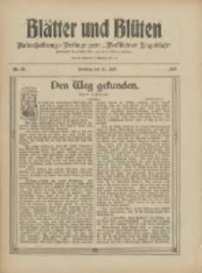 Blätter und Blüten: unterhaltungs-Beilage zum "Wollsteiner Tageblatt" 1910.07.31 Nr29