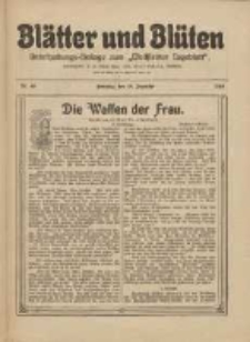 Blätter und Blüten: unterhaltungs-Beilage zum "Wollsteiner Tageblatt" 1910.12.18 Nr49