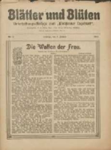 Blätter und Blüten: unterhaltungs-Beilage zum "Wollsteiner Tageblatt" 1911.01.08 Nr2