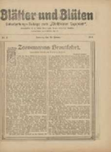 Blätter und Blüten: unterhaltungs-Beilage zum "Wollsteiner Tageblatt" 1911.01.15 Nr3