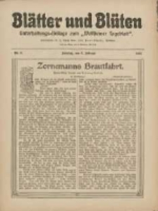 Blätter und Blüten: unterhaltungs-Beilage zum "Wollsteiner Tageblatt" 1911.02.05 Nr6