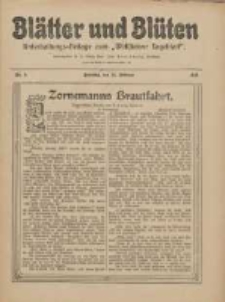 Blätter und Blüten: unterhaltungs-Beilage zum "Wollsteiner Tageblatt" 1911.02.26 Nr9