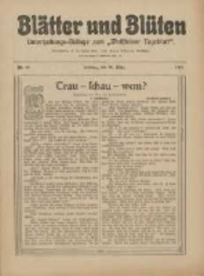 Blätter und Blüten: unterhaltungs-Beilage zum "Wollsteiner Tageblatt" 1911.03.26 Nr13