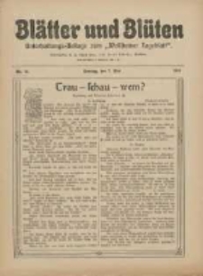 Blätter und Blüten: unterhaltungs-Beilage zum "Wollsteiner Tageblatt" 1911.05.07 Nr19