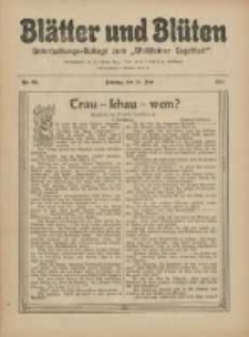 Blätter und Blüten: unterhaltungs-Beilage zum "Wollsteiner Tageblatt" 1911.05.14 Nr20