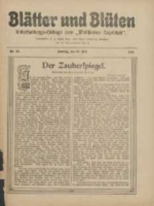 Blätter und Blüten: unterhaltungs-Beilage zum "Wollsteiner Tageblatt" 1911.05.28 Nr22
