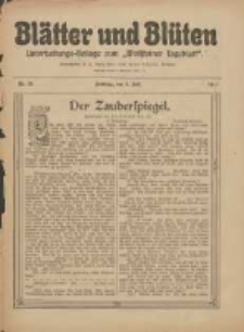 Blätter und Blüten: unterhaltungs-Beilage zum "Wollsteiner Tageblatt" 1911.07.02 Nr26