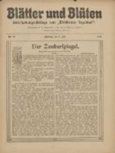 Blätter und Blüten: unterhaltungs-Beilage zum "Wollsteiner Tageblatt" 1911.07.09 Nr27