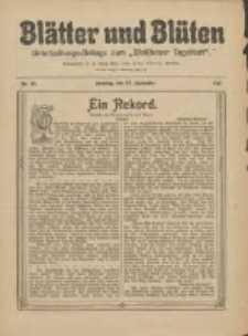 Blätter und Blüten: unterhaltungs-Beilage zum "Wollsteiner Tageblatt" 1911.09.17 Nr37