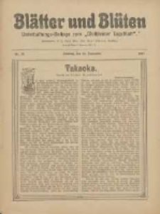 Blätter und Blüten: unterhaltungs-Beilage zum "Wollsteiner Tageblatt" 1911.09.24 Nr38