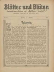 Blätter und Blüten: unterhaltungs-Beilage zum "Wollsteiner Tageblatt" 1911.10.01 Nr39