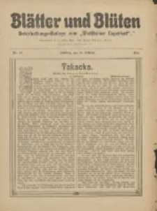 Blätter und Blüten: unterhaltungs-Beilage zum "Wollsteiner Tageblatt" 1911.10.15 Nr41