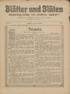Blätter und Blüten: unterhaltungs-Beilage zum "Wollsteiner Tageblatt" 1911.10.22 Nr42