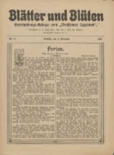 Blätter und Blüten: unterhaltungs-Beilage zum "Wollsteiner Tageblatt" 1911.11.05 Nr44