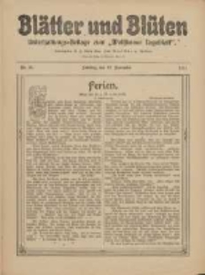 Blätter und Blüten: unterhaltungs-Beilage zum "Wollsteiner Tageblatt" 1911.11.12 Nr45
