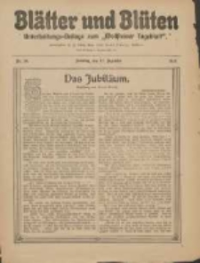 Blätter und Blüten: unterhaltungs-Beilage zum "Wollsteiner Tageblatt" 1911.12.17 Nr50