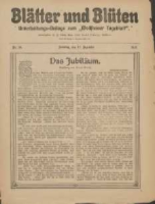Blätter und Blüten: unterhaltungs-Beilage zum "Wollsteiner Tageblatt" 1911.12.17 Nr50