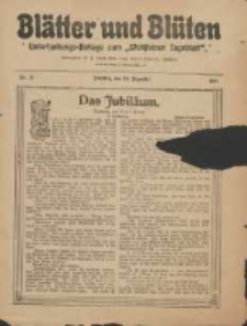 Blätter und Blüten: unterhaltungs-Beilage zum "Wollsteiner Tageblatt" 1911.12.31 Nr51