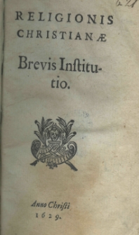 Religionis Christianae brevis institutio