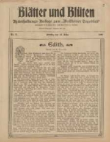 Blätter und Blüten: unterhaltungs-Beilage zum "Wollsteiner Tageblatt" 1908.03.15 Nr11