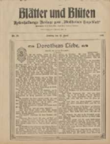 Blätter und Blüten: unterhaltungs-Beilage zum "Wollsteiner Tageblatt" 1908.04.19 Nr16